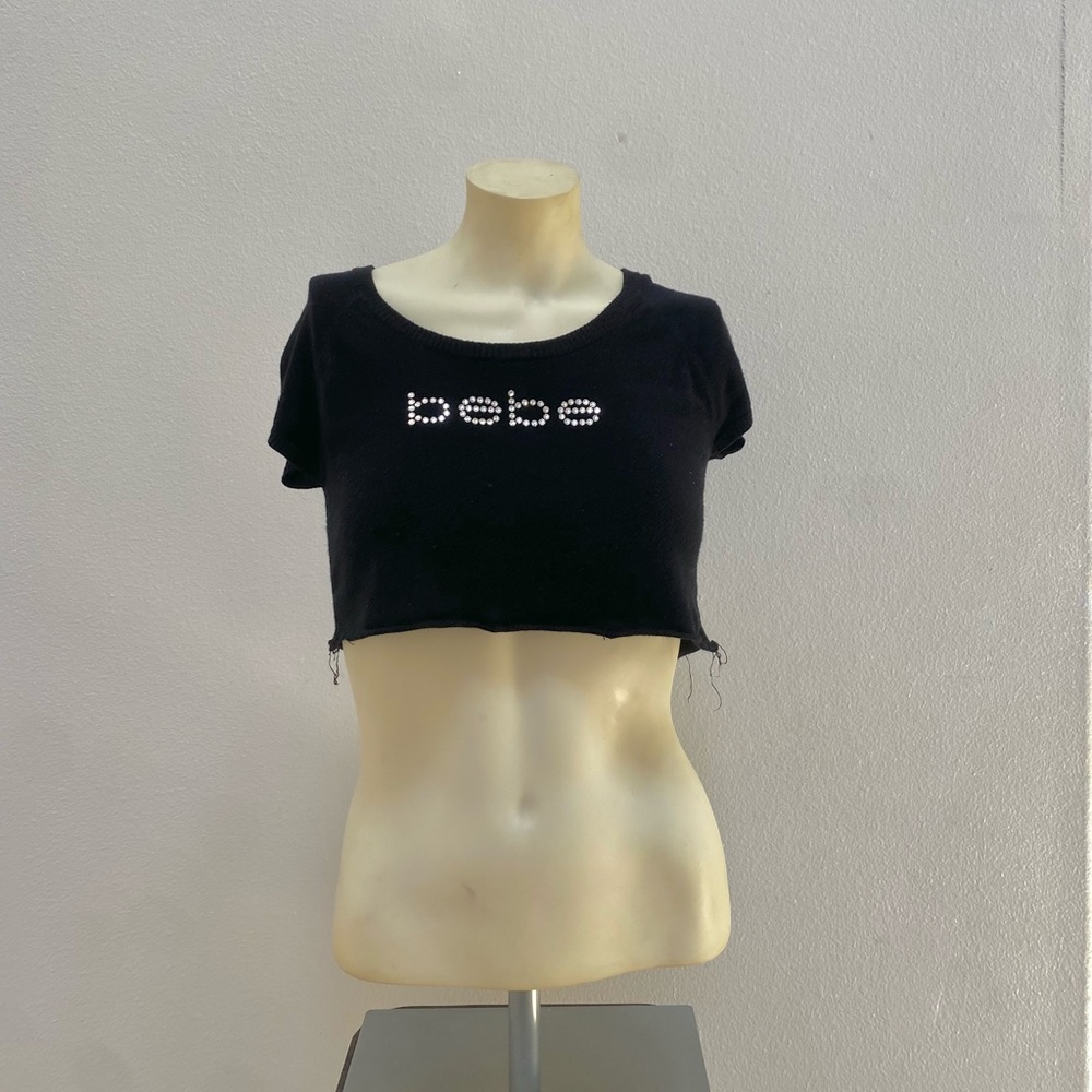 Cropped and Distressed bebe Tee